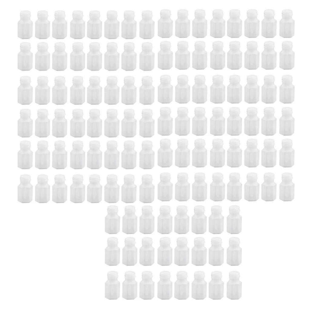 120pcs Hexagon Shape Empty Bubbles Blowing Bottles Wedding Favor Table Decor