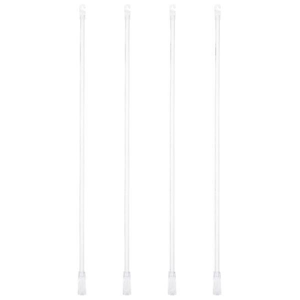 4pcs Home Blinds Pulling Rods Transparent Blinds Handles Vertical Blinds Wands