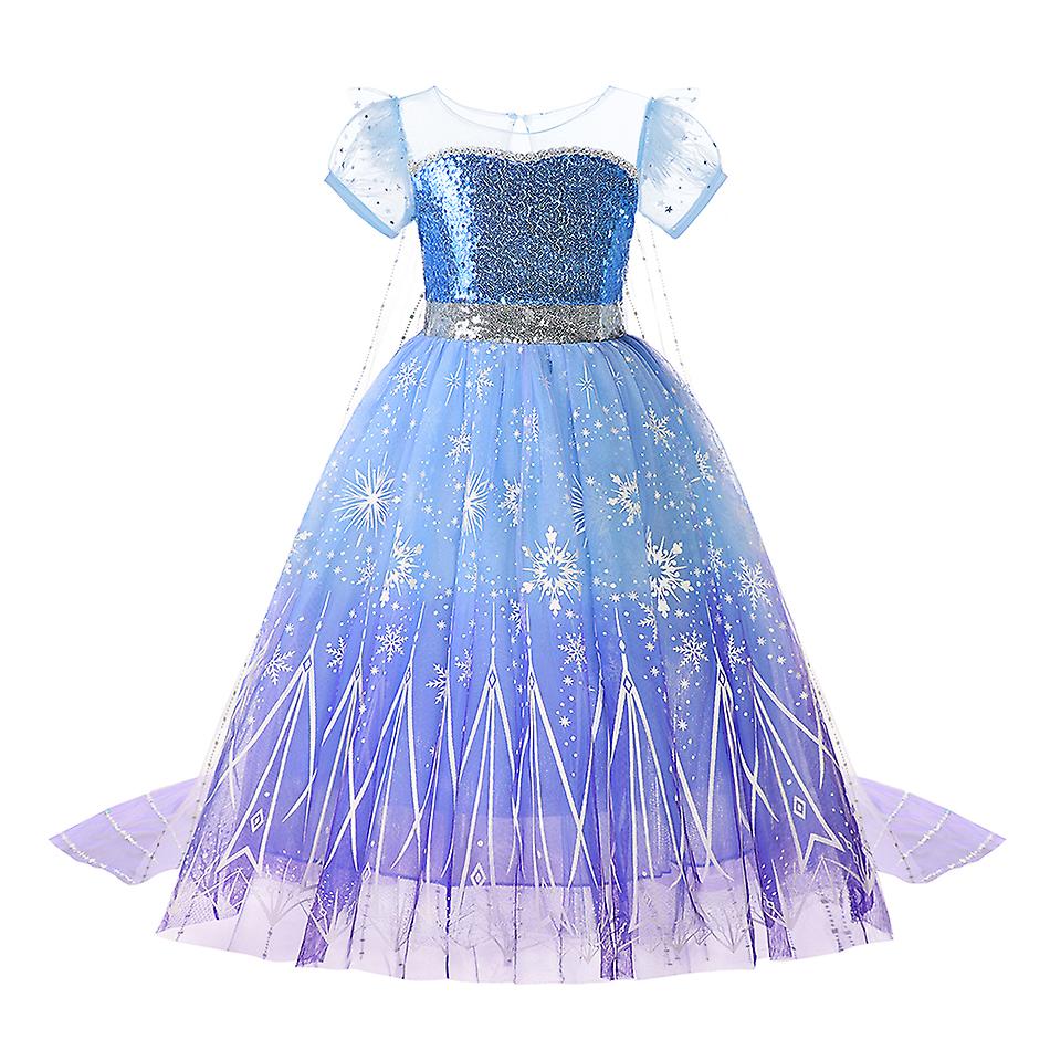Disney Frozen Children Elsa Anna Costume For Kids Girls 10 Y