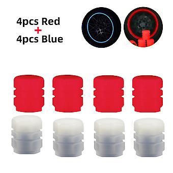 Universale luminoso Tirecap Car Wheel Hub Incandescente antipolvere decorativo pneumatico cerchio stelo ugelli Copertura per motociclo