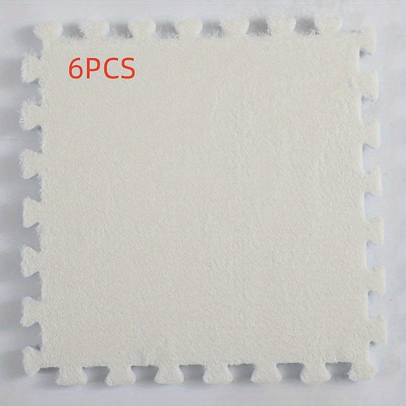 6pcs Removable & Washable Carpet Splicing Mats - Perfect For Kids Pets & Living Rooms!