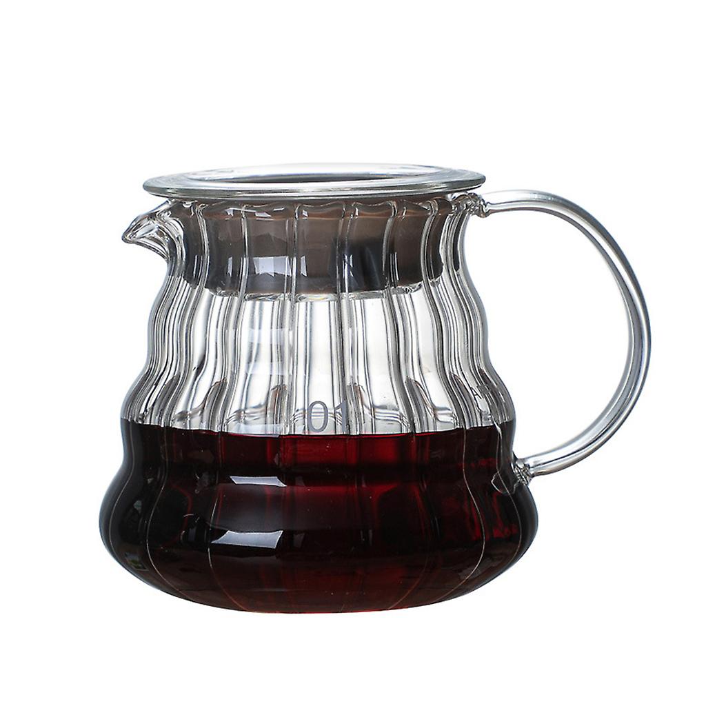 Coffee Maker Filter Transparent Reusable Pour Over Brewing Cup with Lid