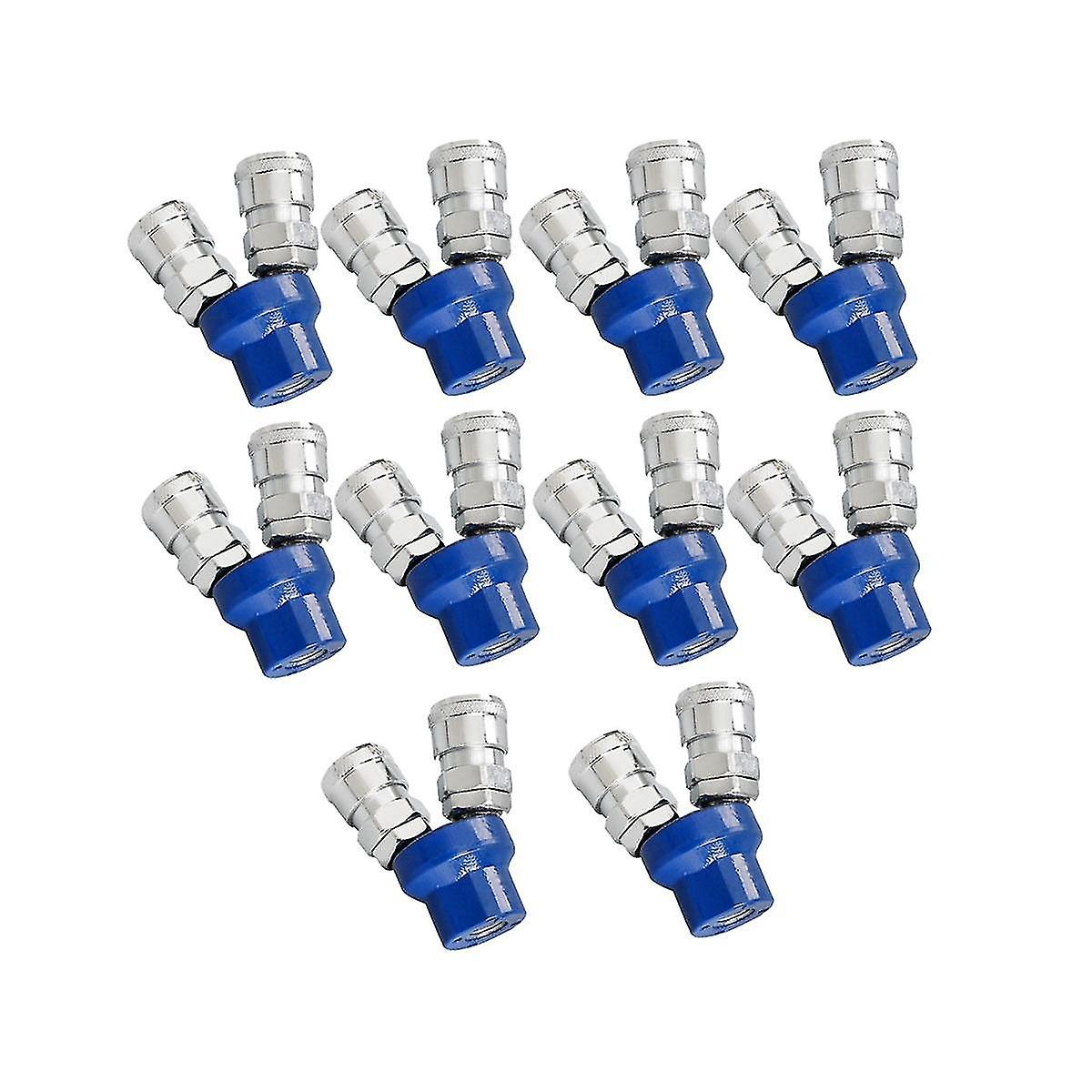 Quick Connector Air Compressor Manifold 2 Way 3 Way Quick Connect Multi Hose Coupler Fitting Round