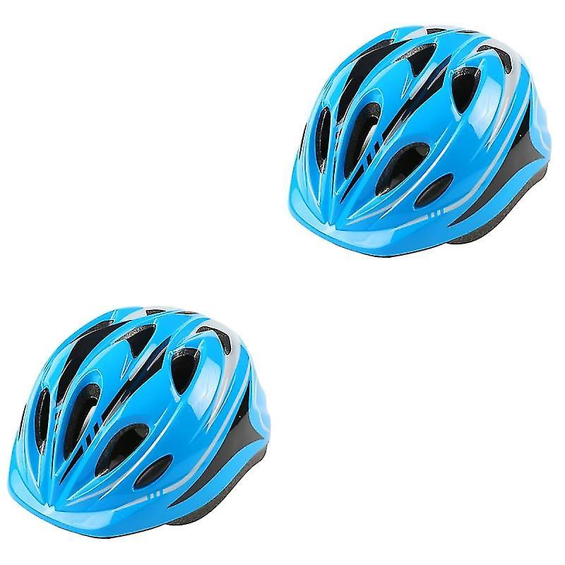 2pcs Children Helmet Breathable Riding Skating Helmet Adjustable Safety Helmet