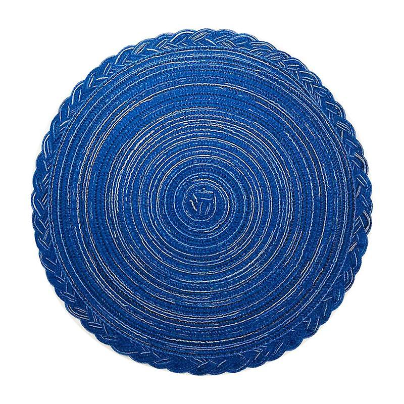 Table Placemat Round Shape Braided Heat-resistant Tableware Pot Holder Mat for Bar