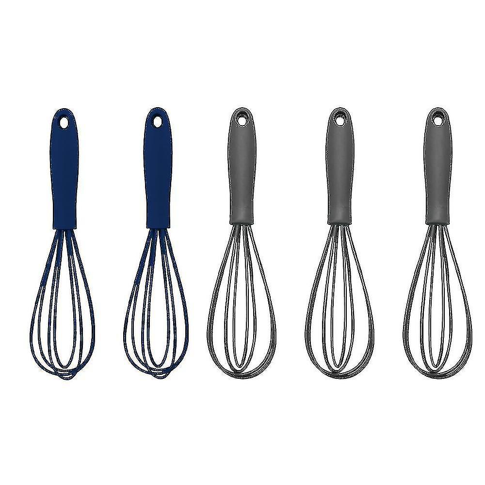 5 Pcs Kitchen Small Whisks Set,egg Beater For Cooking Blending
