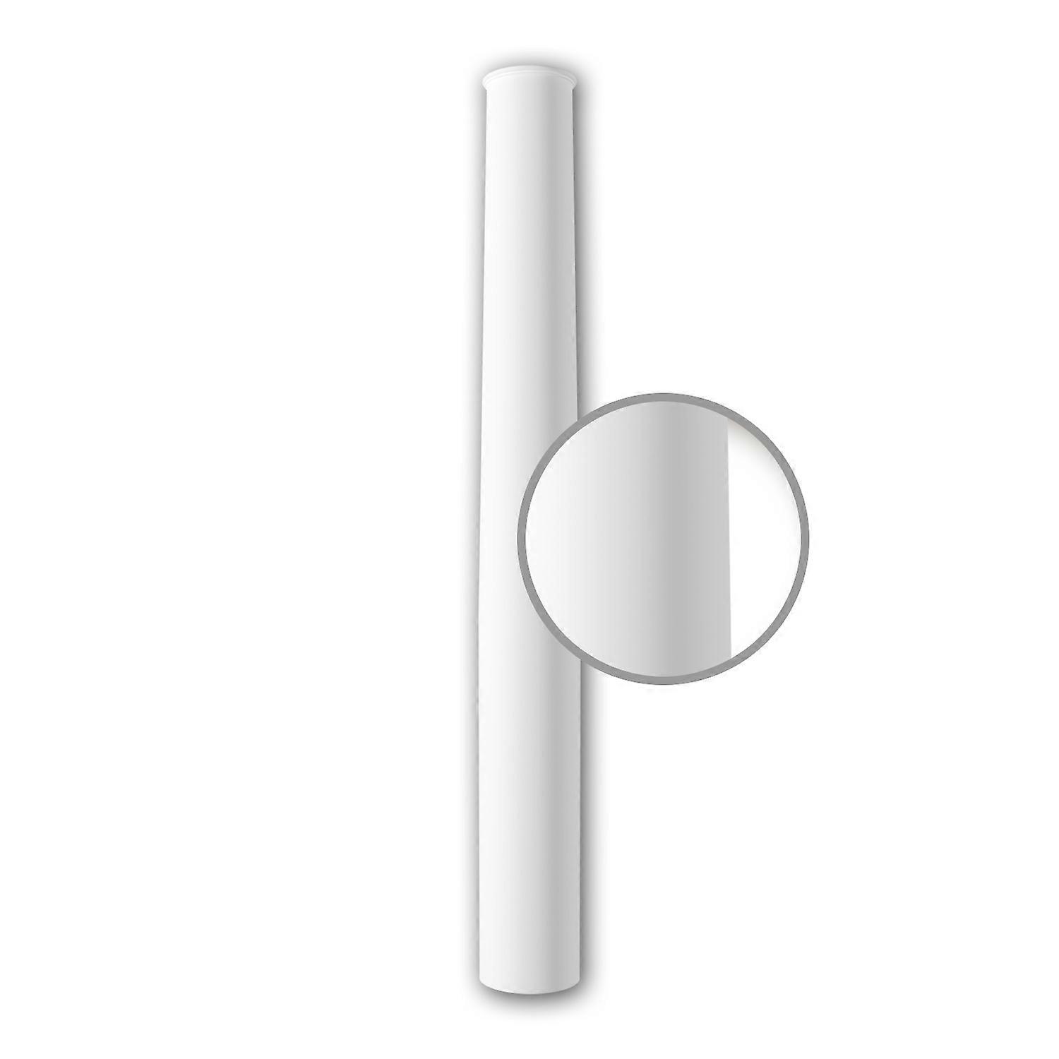 Profhome Decor 1 x Full column shaft 412202 Profhome white Rigid polyurethane foam pre-primed lightweight, sturdy, dimensio