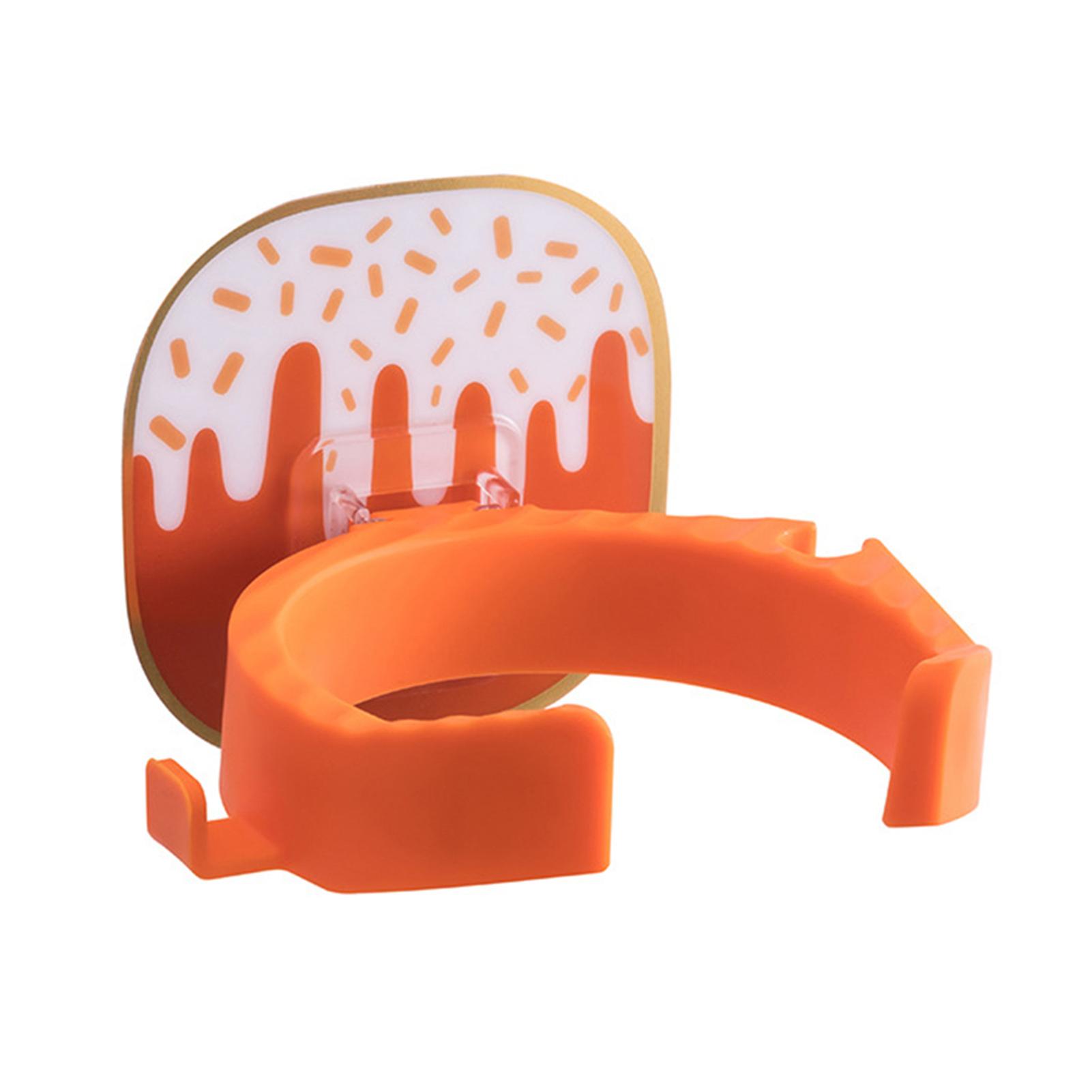 Bathroom Hairdryer Shelf Wall Mounted Self Adhesive with Hook Storage Rack