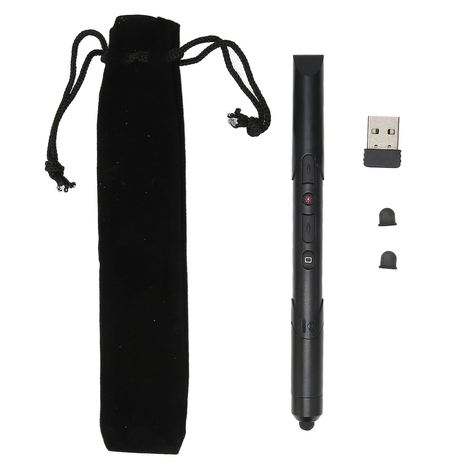 Presentation Clicker RF2.4GHz Wireless Ergonomic Design Compact Portable Classroom Teaching Supplies for OS X