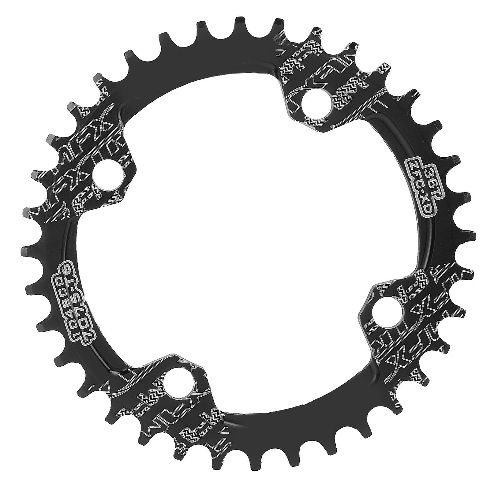 FMFXTR 104BCD Crankset Chainring Aluminum Alloy Positive and Negative 36T MTB Bicycle ChainringBlack