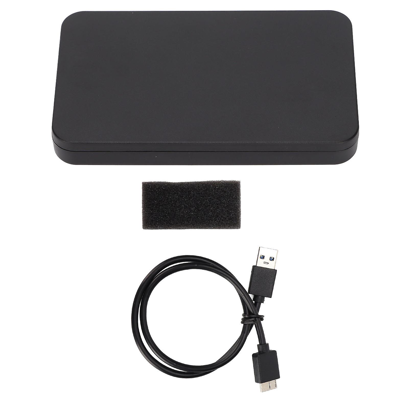 Mobile Hard Drive Box 2.5 inch SATA Serial Port Mobile Hard Drive Enclosure Supports for Windows for OSBlack