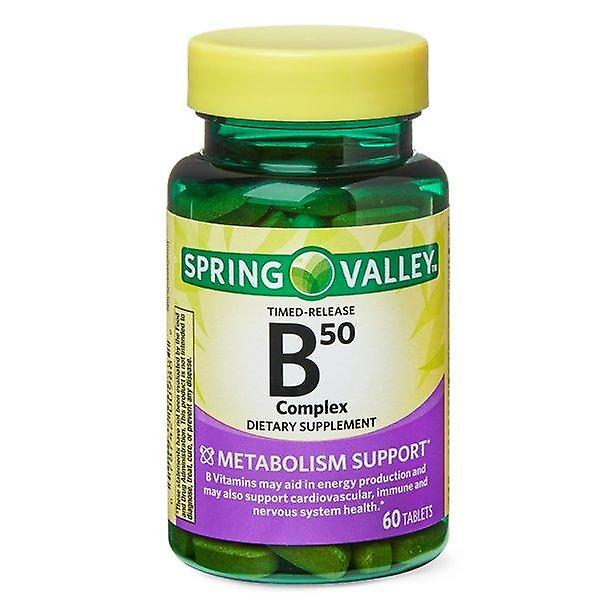 Spring Valley Vitamin B50 Complex Tablets, 60 Count