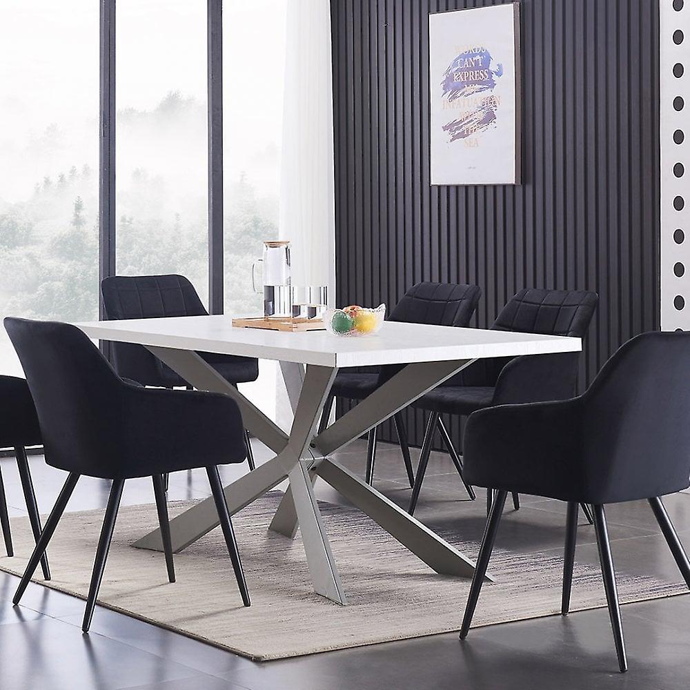 Ensemble de salle à manger Duke & Verona - Une table et 6 chaises