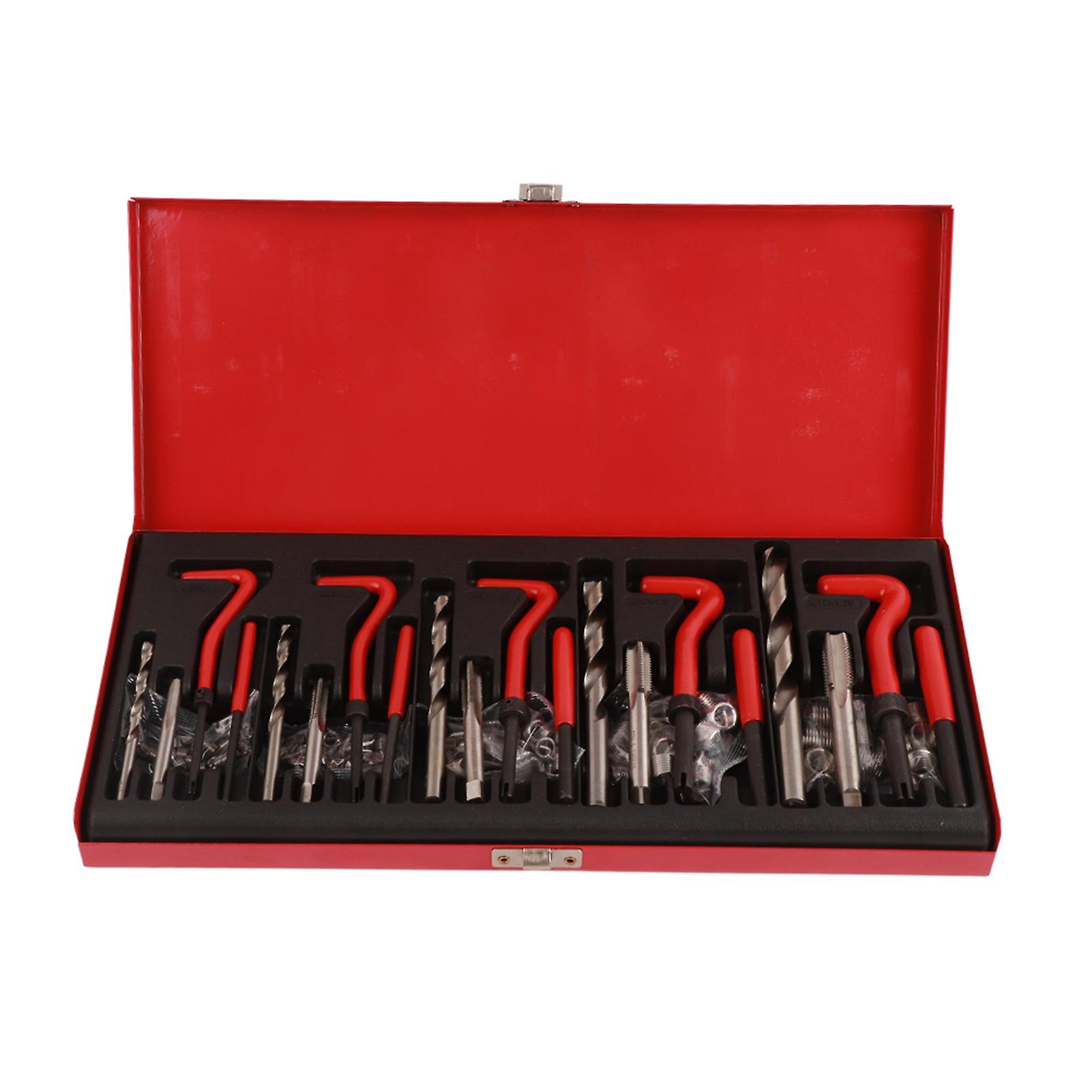 131-Piece Thread Repair Kit, Tap and Die, for Removing Broken Screws