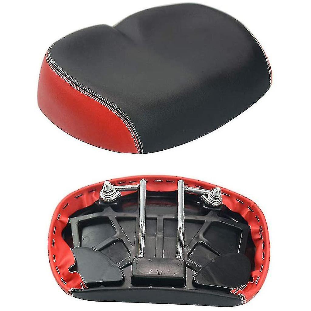 Frotox Selle De Vélo Sans Nez – Large, Rembourrage Silicone, Amortisseurs Caoutchouc, Pour VTT Et Route (noir/bleu/rouge)