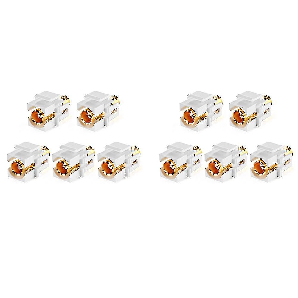 10 Pack Bnc Keystone Jack Insert For Bnc Cables Wall Jack, Bnc Insert