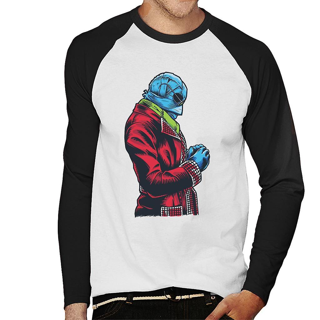 인비저블 맨 레드 슈트 남성용 야구 긴팔 티셔츠