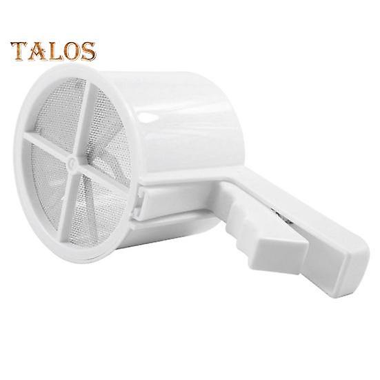 Semi Automatic Flour Sieve Colander Strainer Fine Mesh Easy to Clean Cup Shape Flour Percolator Baking Sifter Sugar Sifter