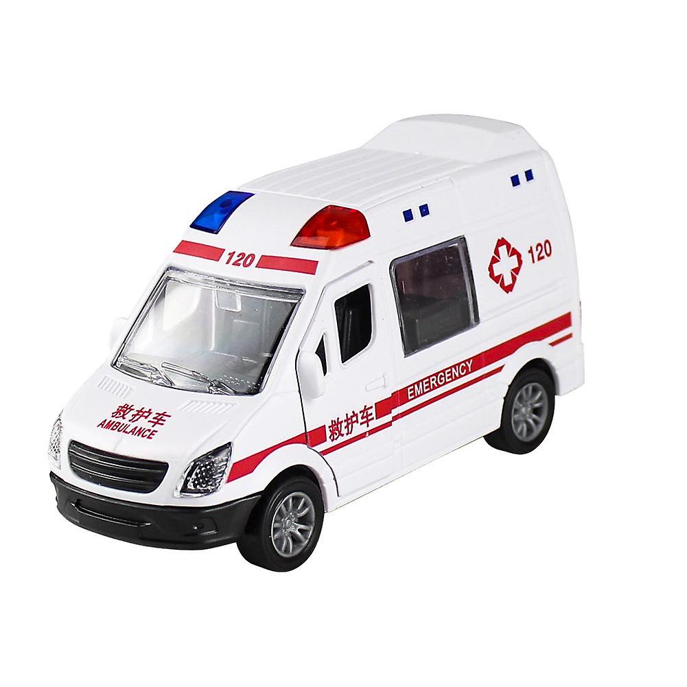 Inertia Powered Toy Car with Openable Doors Realistic Role Play Vehicle for Kids Safe ABS Material