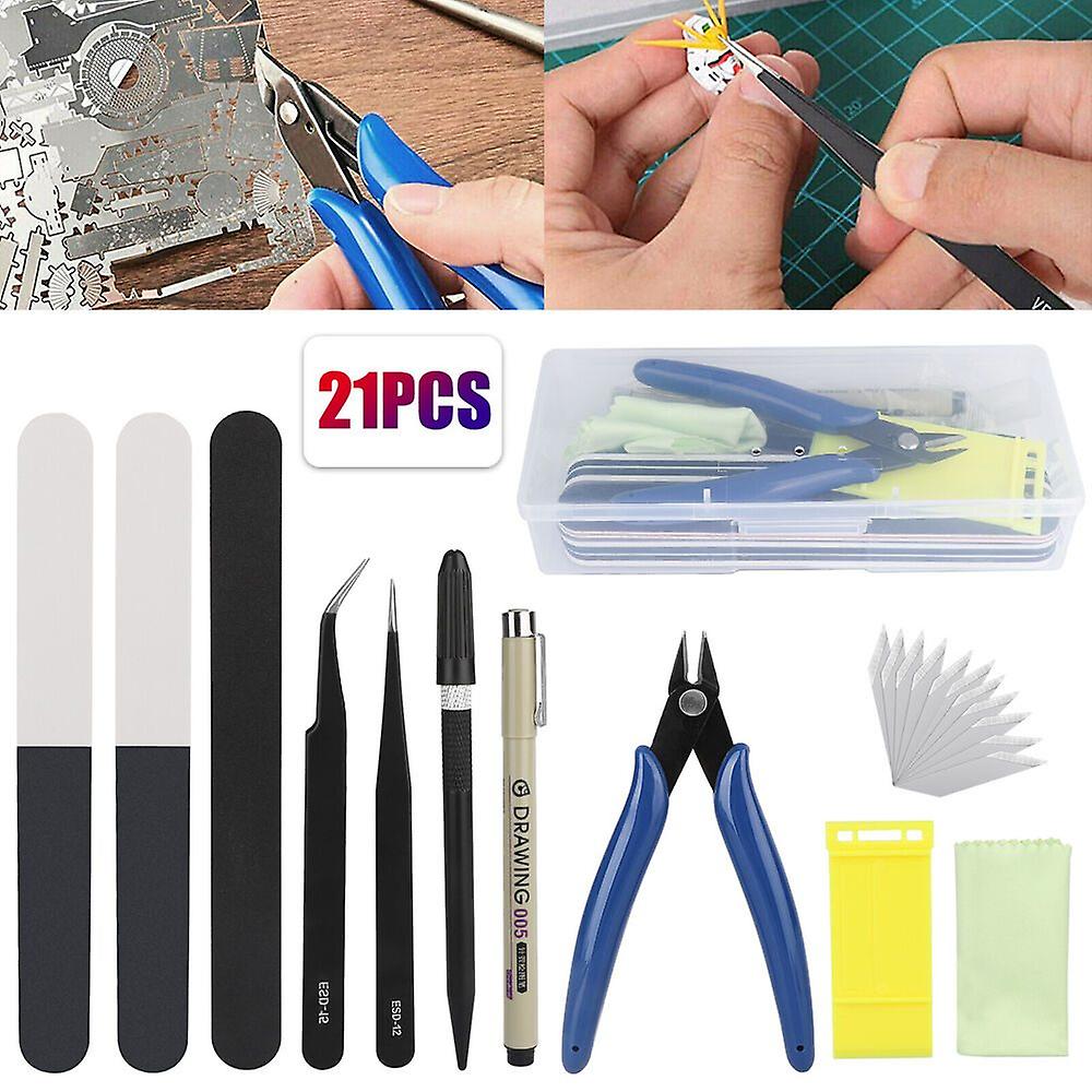 21x Model Tools Craft Set Modeler Building Kit for Gundam Basic Model Repai
