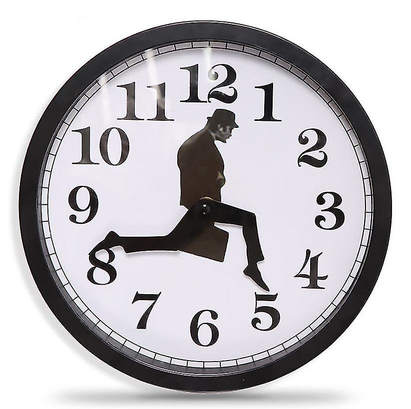 Monty Python Inspired Silly Walk Wall Clock Creative Silent Silent Clock Wall Art Gift