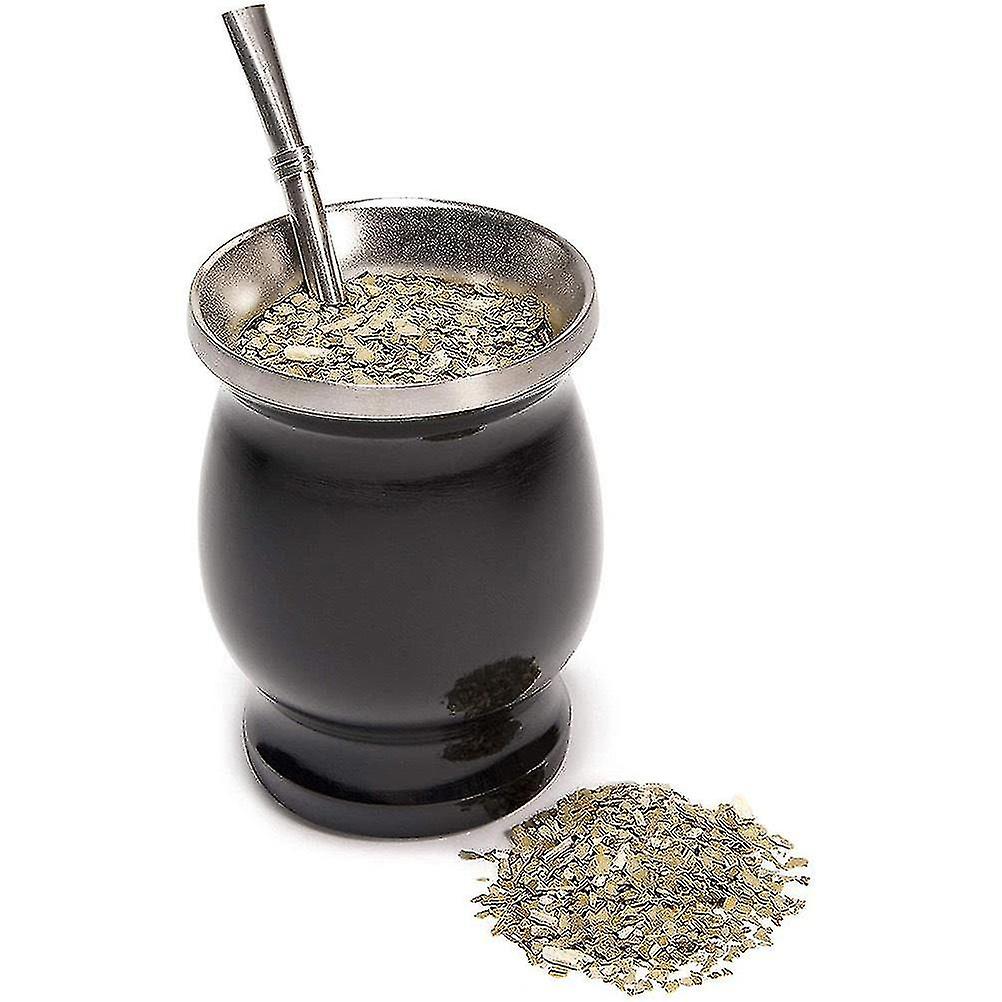 Mate Cup and Bombilla Set (Black)