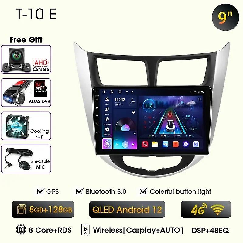 Redkid 9 Car Radio For Hyundai Solaris 2010 2011 2012 2013 2014 2015 2016 2din Android12 Multimidia