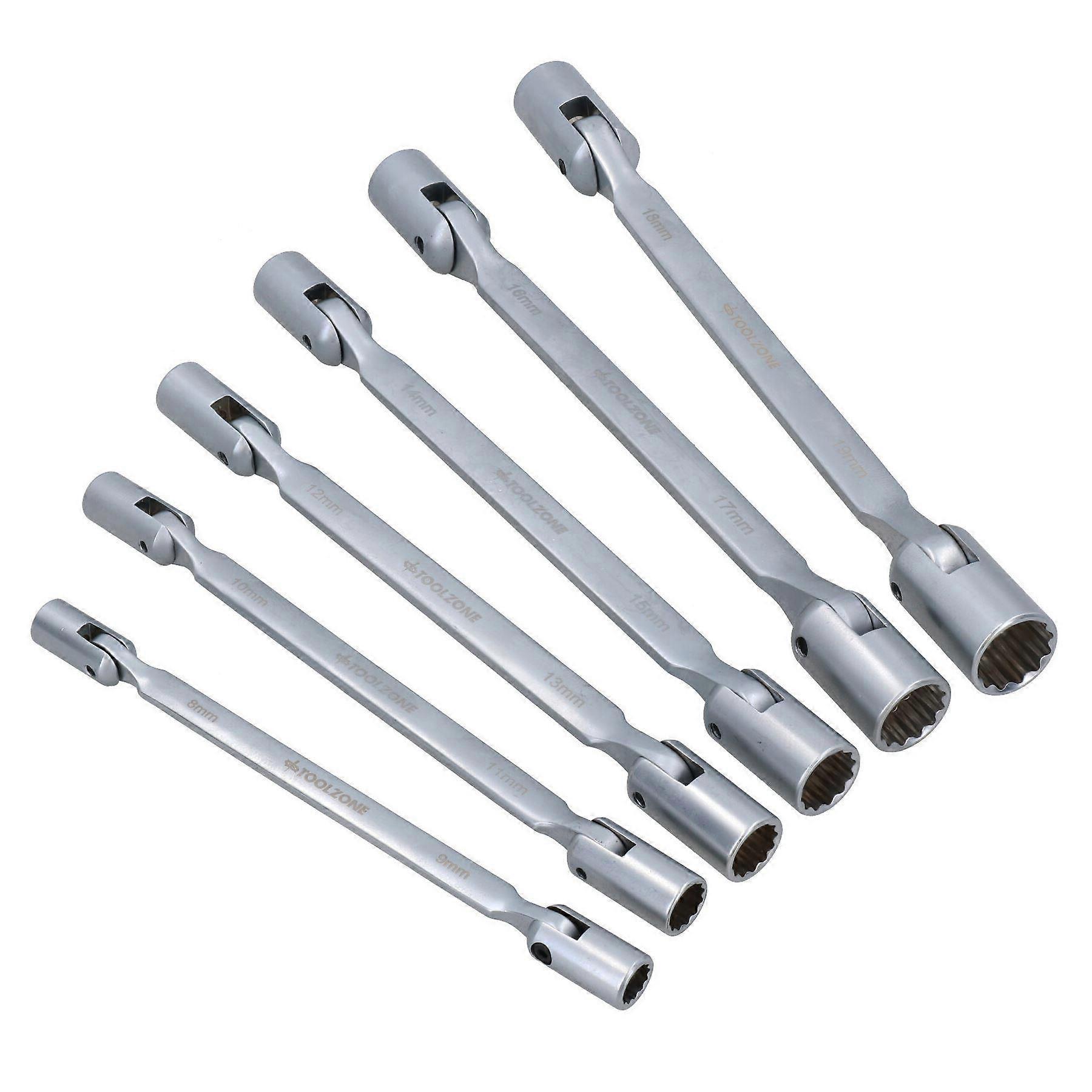 Flexi Double Ended Metric Socket Wrench Set 8mm - 19mm 12 Sizes 6pcs