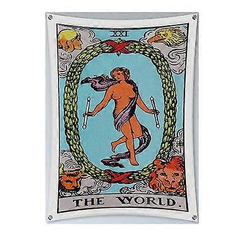 Tarot Card The World  Wall  Tapestries