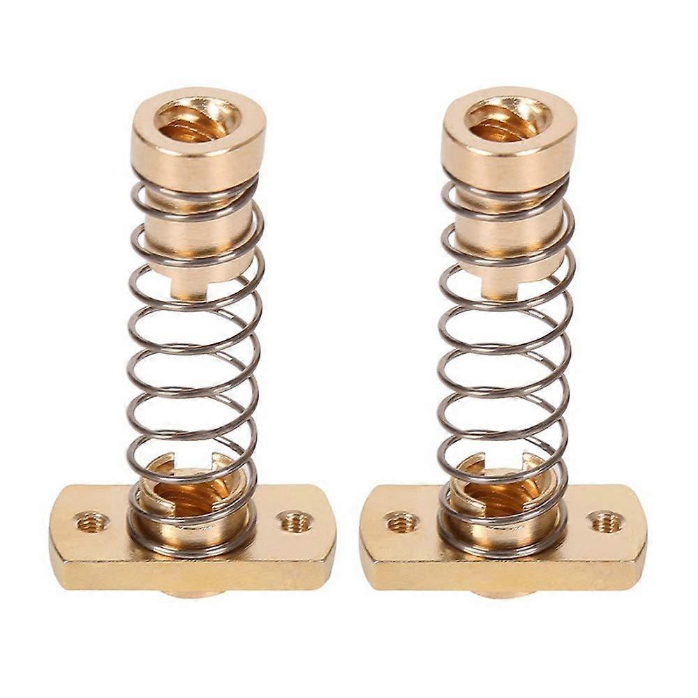 Pack CR10 Z Axis T8 Anti-Backlash Brass Spring Loaded Nuts to Eliminate Gaps, for Ender 3 Ender 3s Ender 3 Pro V2 CR-10 Tornado 3D Printer Upgrade, 8m
