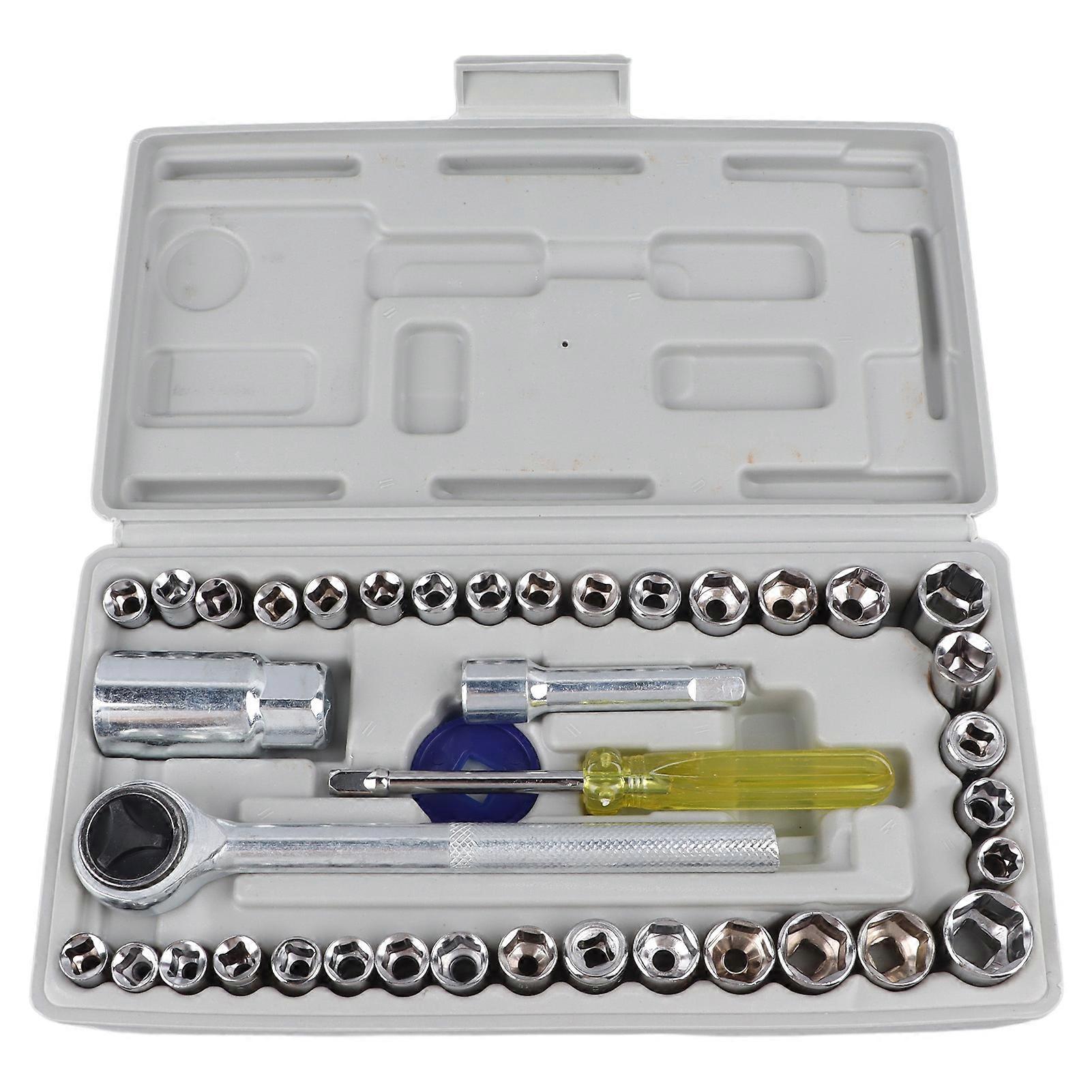 Rankomu Micro Socket Wrench Set Socket Wrench Set Micro Combination Carbon Steel Household Automotive Repair Tools