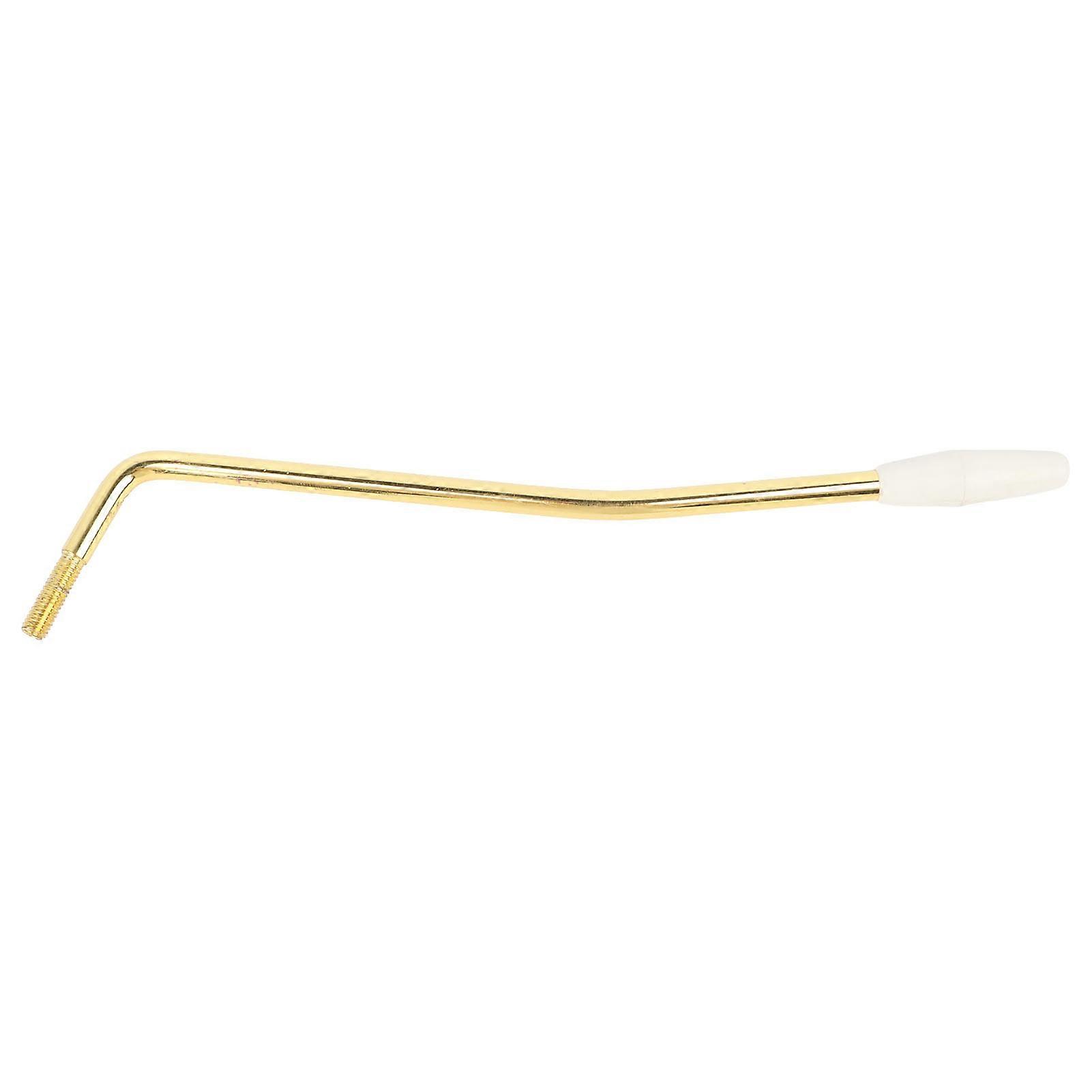 Ηλεκτρική κιθάρα Rocker Arm Metal Single Tremolo System Whammy Lever Bar Μέρος μουσικού οργάνου Gold Bar Λευκό χερούλι