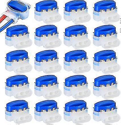 20 db-os kábelcsatlakozók robotfűnyíróhoz, vízálló kábelbilincsekhez, kábelcsatlakozókhoz, csatlakozóbilincsek kerthez, kültéri fűnyíró robot