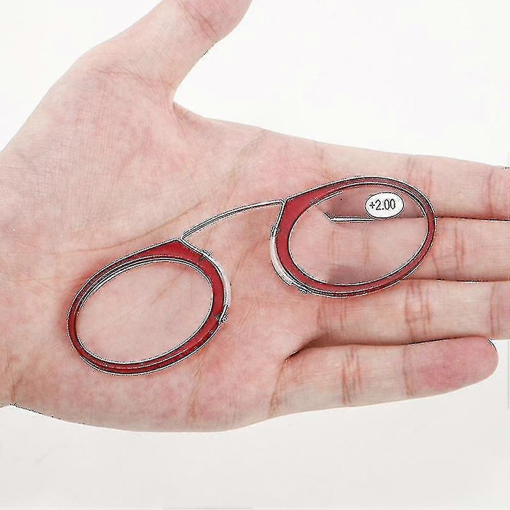 Mini Clip Nose Bridge Lunettes de lecture 1.0 à 2.5 Lunettes presbytes portables