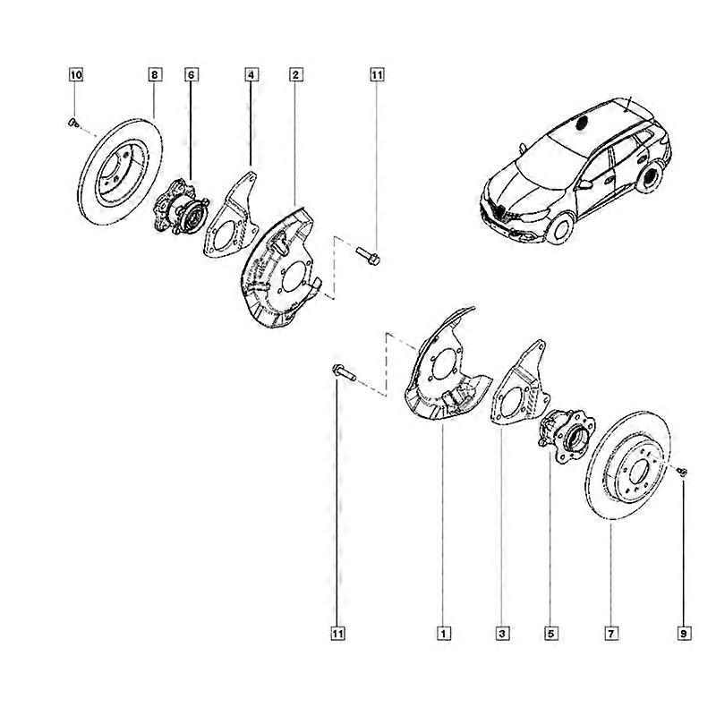 REAR WHEEL HUB UNIT 43202-4EA0A 432024EA0A for