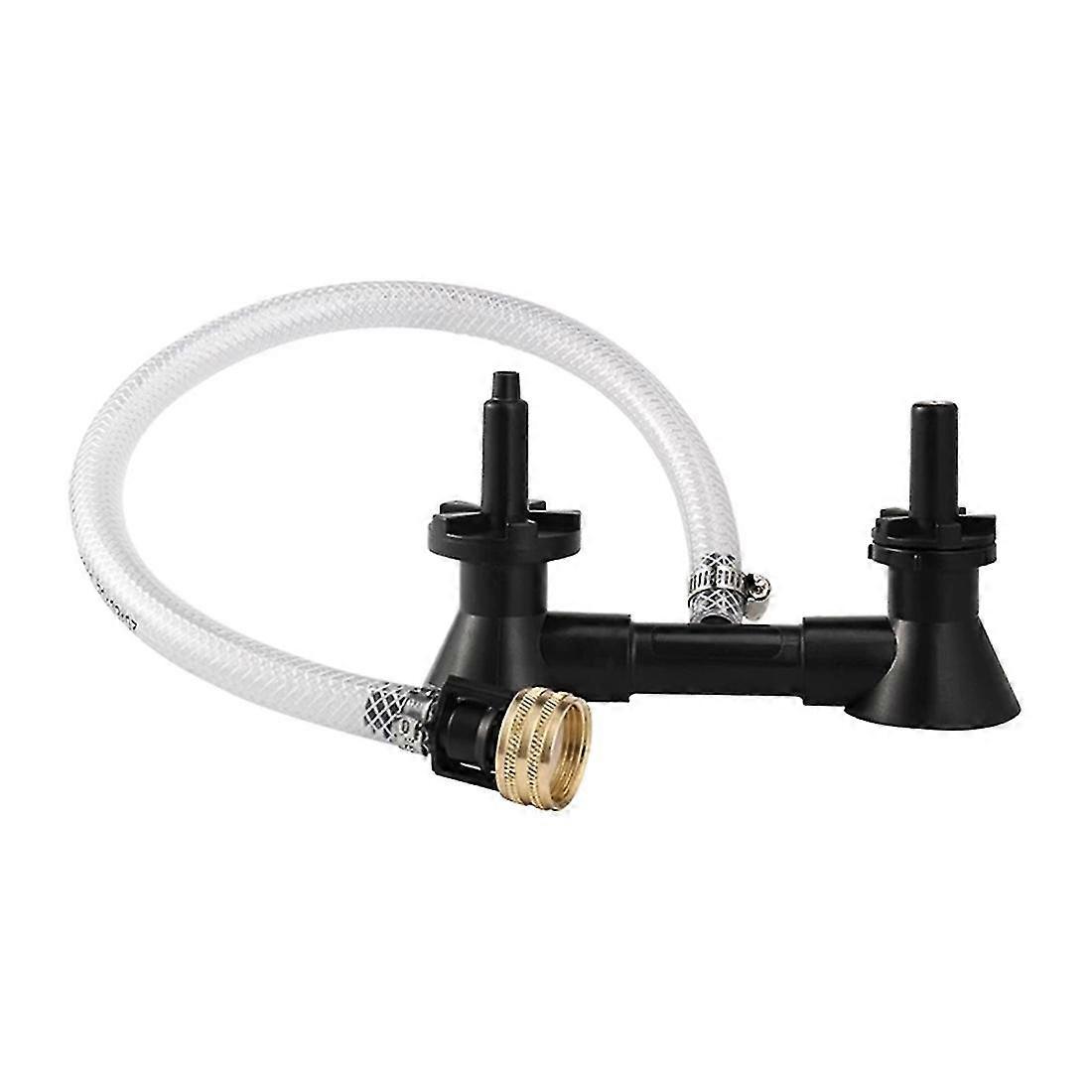 لغسالة زجاجة البيرة المزدوجة الرأس لغسل زجاجات البيرة المنزلية وتنظيف النبيذ ، أدوات شريط صنبور المطبخ