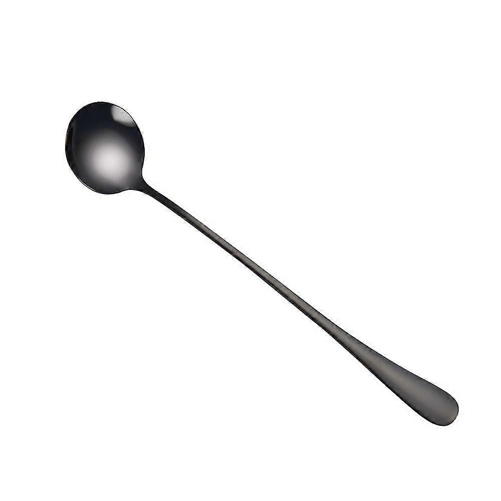 Flatware Sets Colorful Spoon Long Handle Spoons Flatware Coffee Drinking Tools Kitchen Gadget No1899