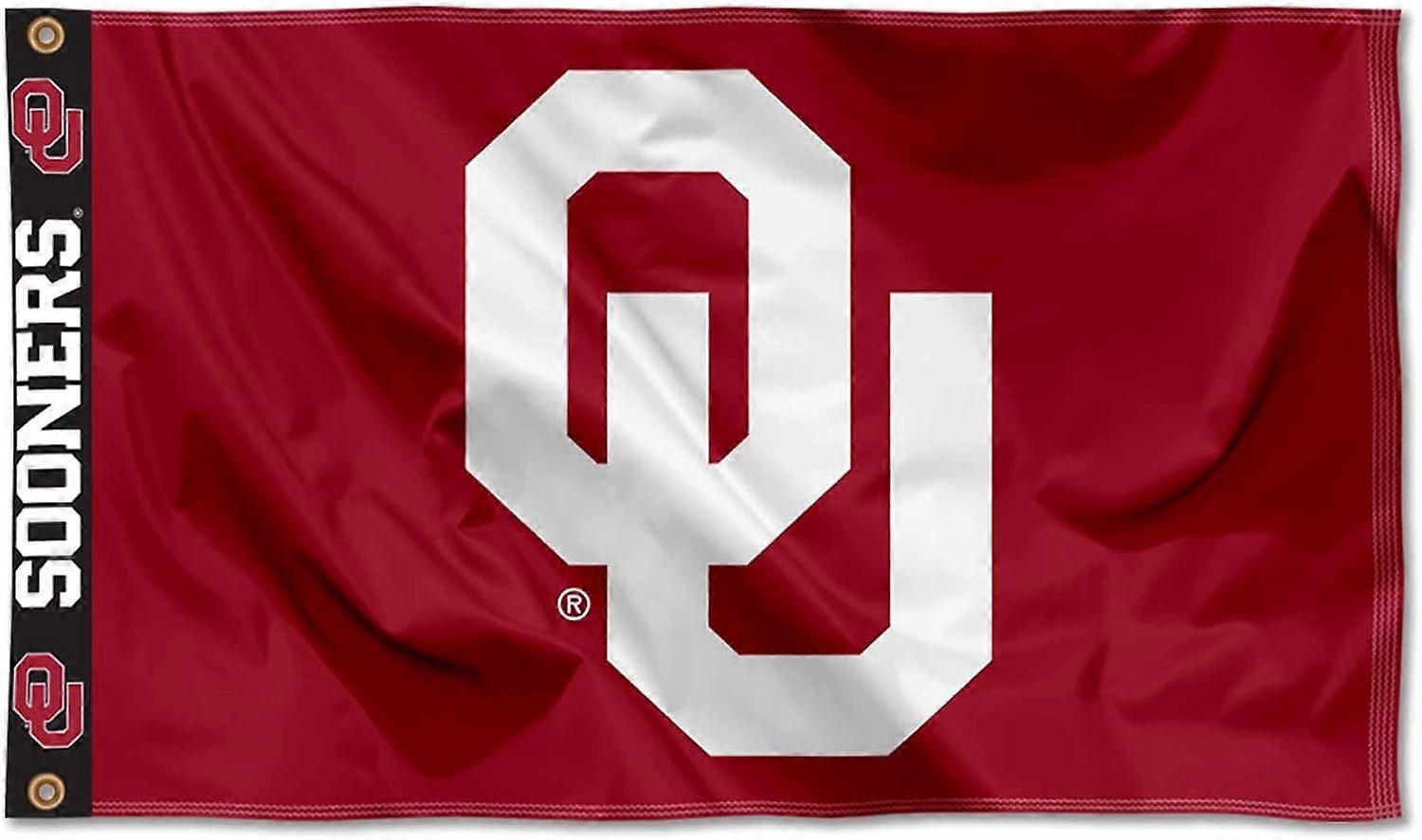 Oklahoma Sooners Printed Header Foot Banner Flag