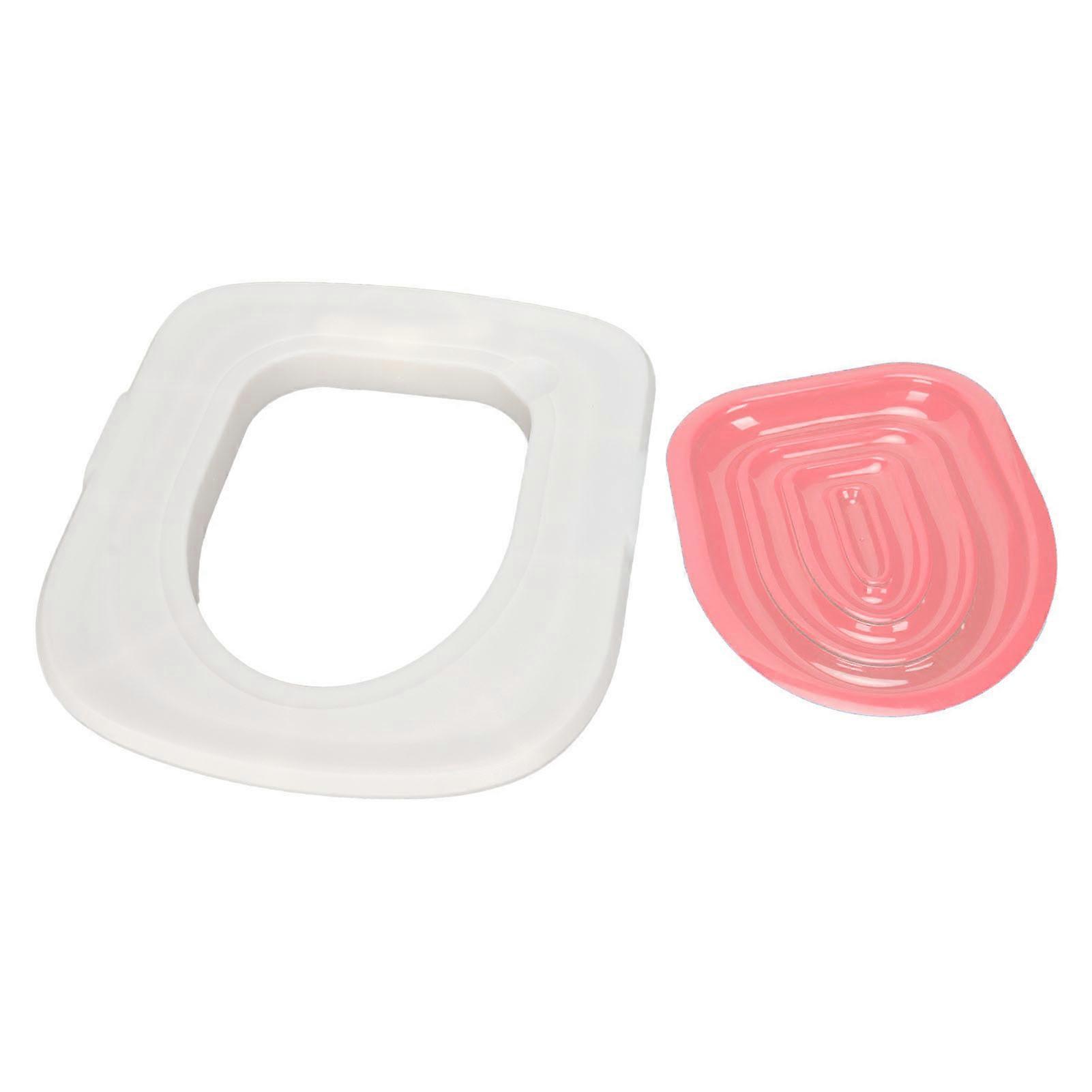 Cat Toilet Training Kit Universal Reusable Environmentally Friendly Trainer with Pink Inner Support