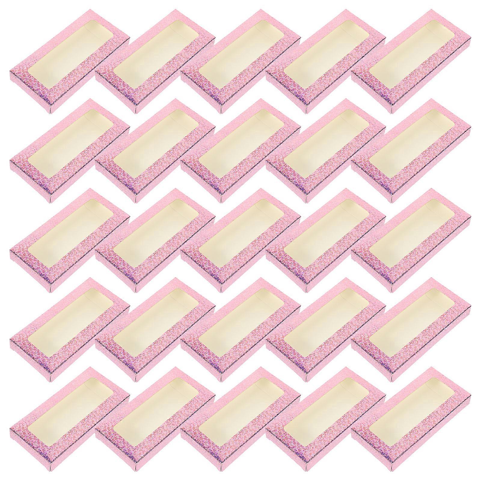 25Pcs Delicate False Eyelash Packing Boxes Colorful Lash Cases Manicure Boxes