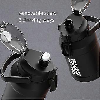 Water Bottle 2 Liters Large Capacity With Straw Stainless Steel Cup Thermal Water  Bottle For Cold Hot Termos Vacuum Flask - Vacuum Flasks & Thermoses |  Fruugo NO