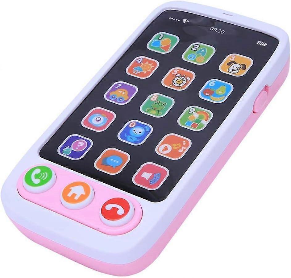 2025 ، لعبة إلكترونية للهاتف الذكي ، هاتف تناظري مع مجموعة ألعاب أطفال أطفال بضوء الموسيقى (وردي)