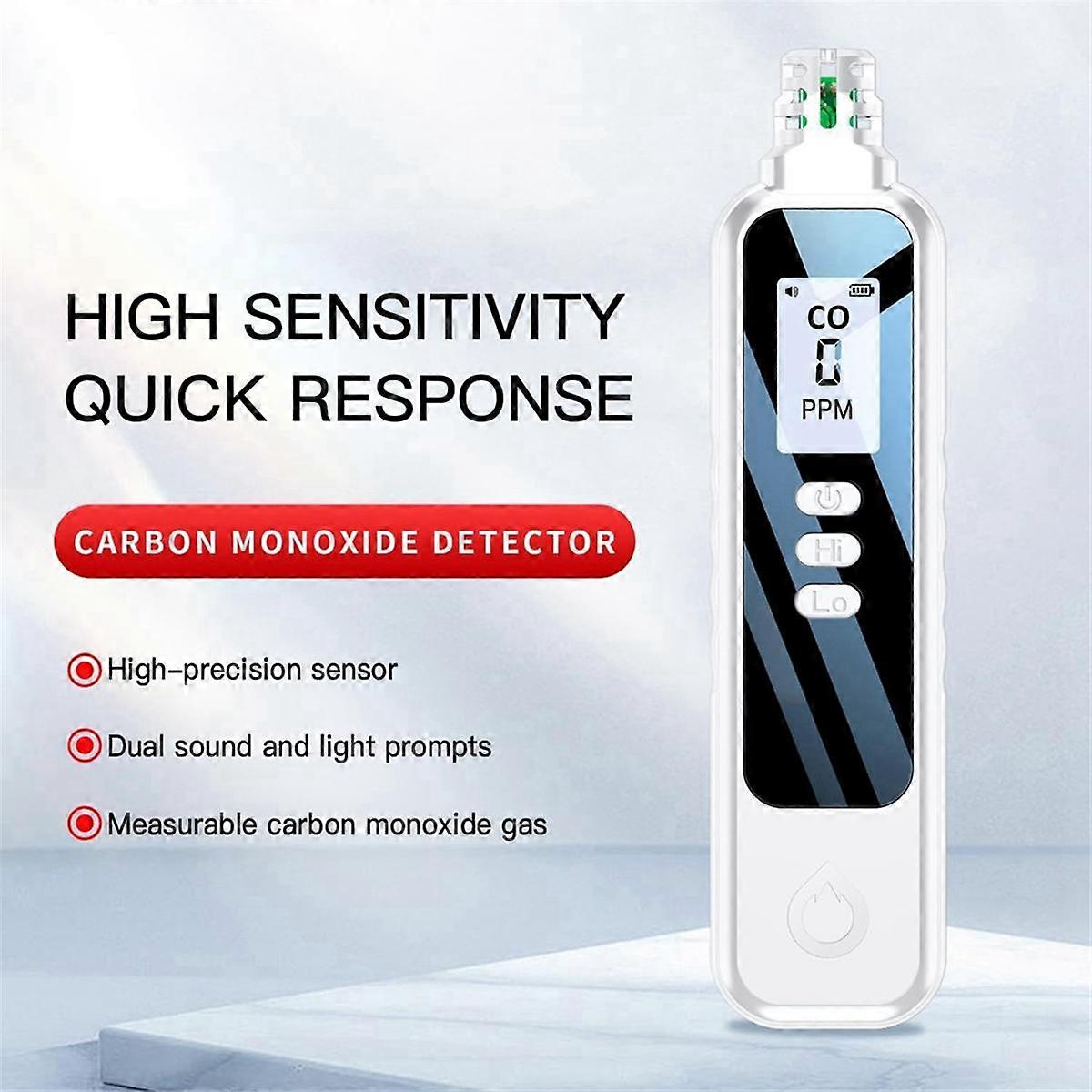 Portable Carbon Monoxide Detectors for Travel, LCD Display Handheld CO ...
