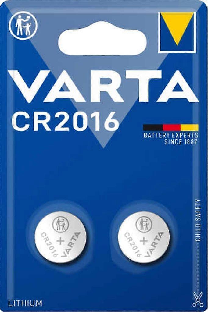 VARTA Lithium Knopfzelle Batterie CR2016, 2er-Pack