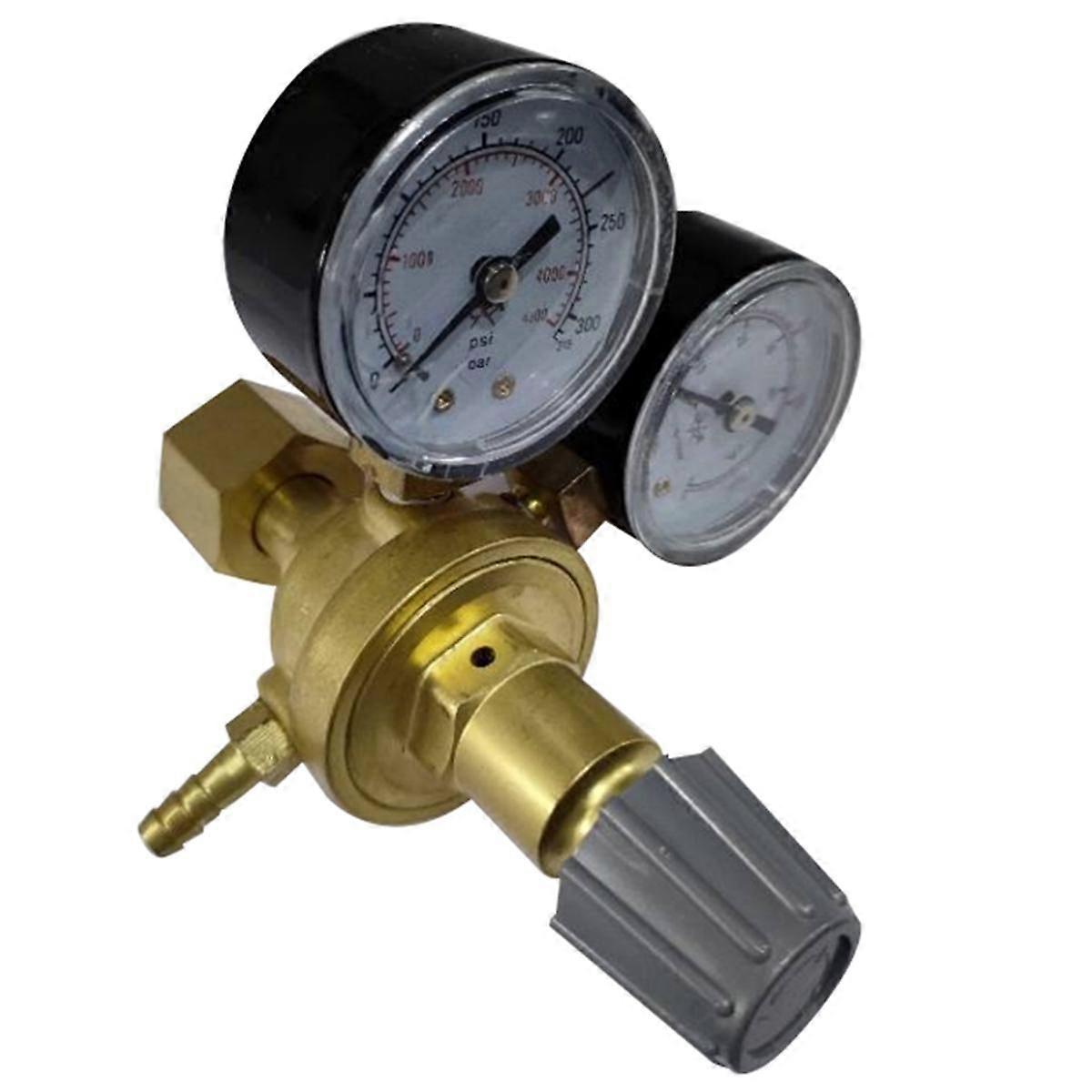 Argons CO2 Gauges Pressure Reducer Mig Flow Meter Control Valve Dual Gauge Welding Regulator