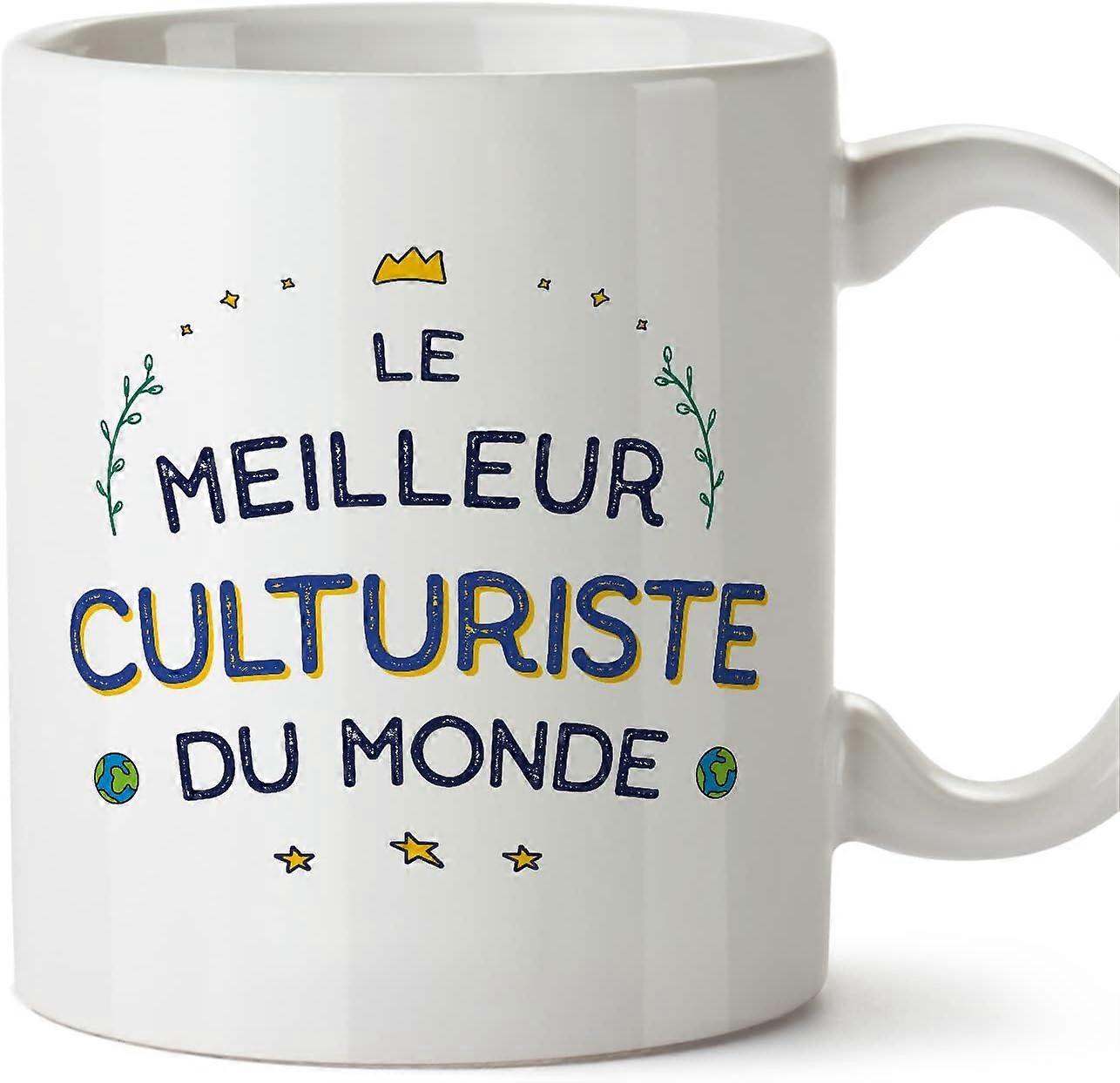 フランスのボディービルダーマンマグカップMeilleurデュモンド同僚への面白いギフトセラミック11オンスマグ