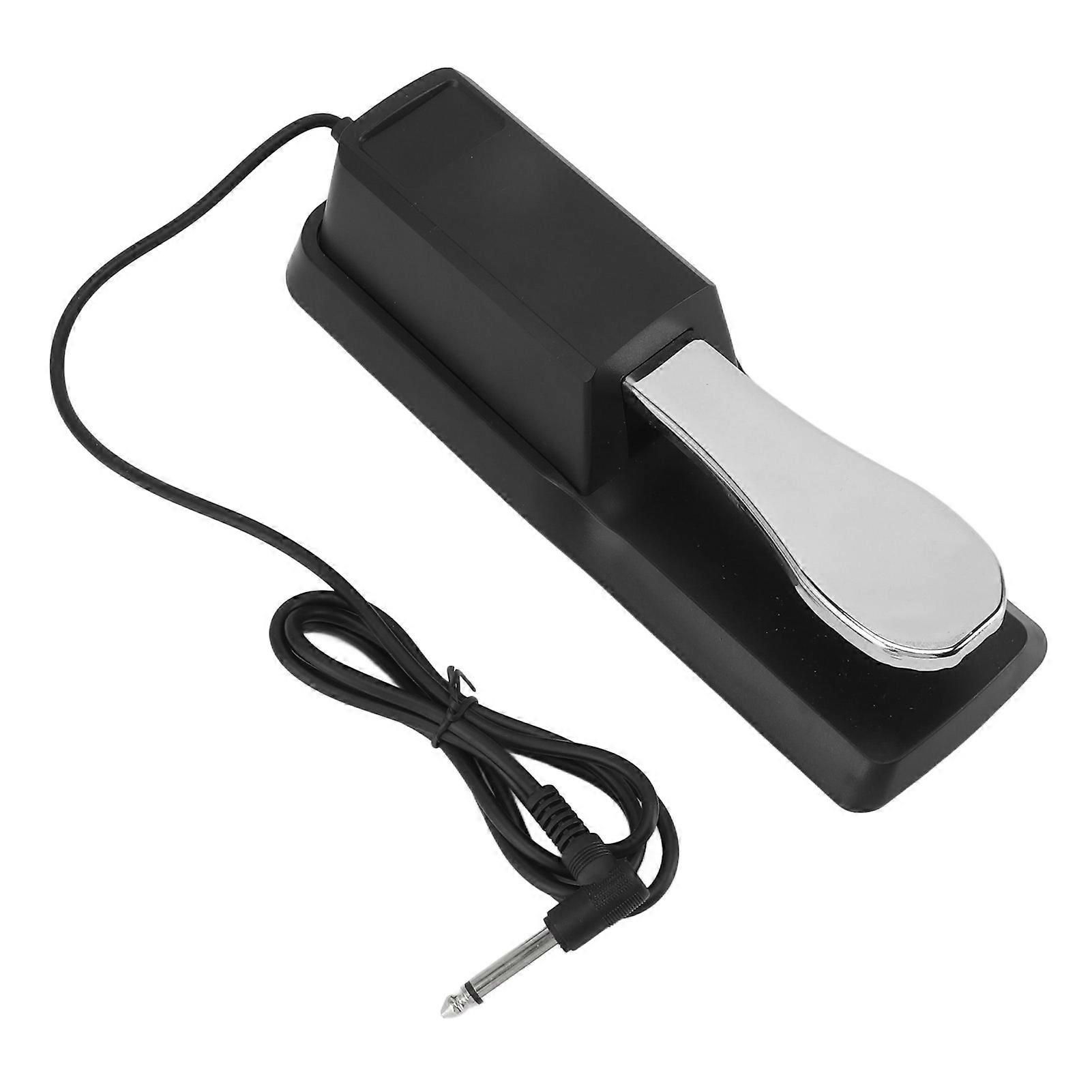 Sustain Pedal Metal Universal Piano Keyboard Support Instrument Accessories Silver