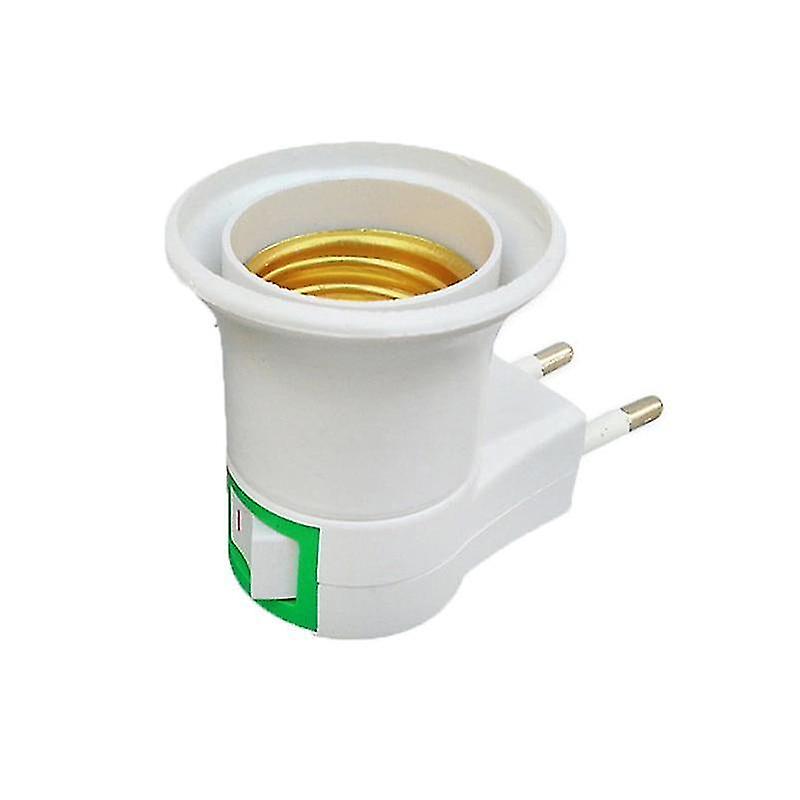 Lamp Post Bases Practical E27 Led Light Socket To Eu Plug Holder Adapter Converter