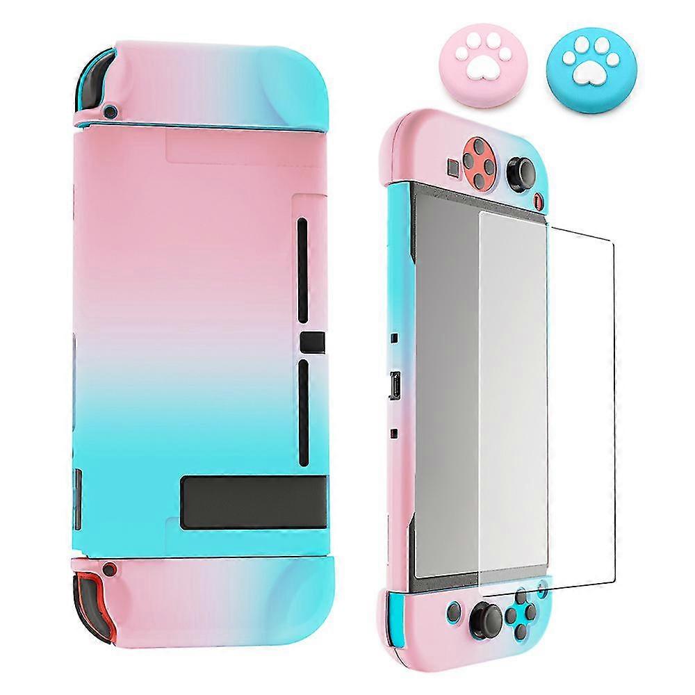 Protective Case Cover For S, S Case Handheld Grip For S Console And Joy-con S With 2 Thumb A Temp