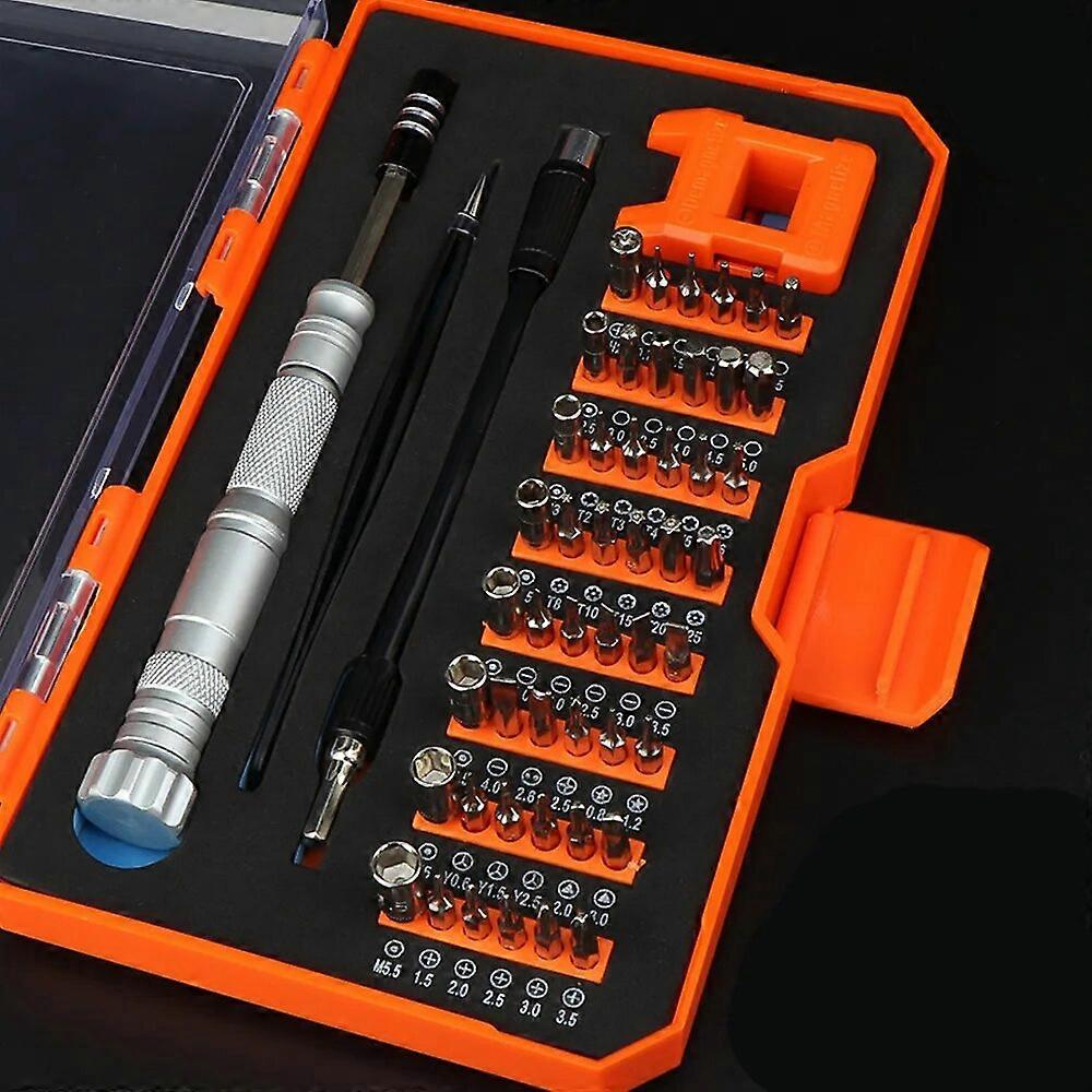 52-in-1 Precise Screwdriver Set Portable Manual Screw Driver Bits Repairing Tools Kit for Electronics/Smartphone/Notebook/Watch